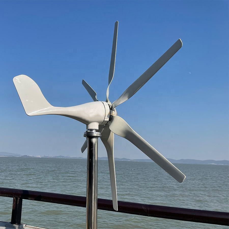 Windmills Alternative Energy Saver 1000w 48v Horizontal Wind Turbine Generator Six Blades