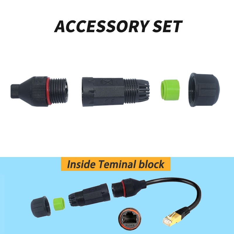 IP68 RJ45 Waterproof Connector CAT6 Ethernet LAN Coupler