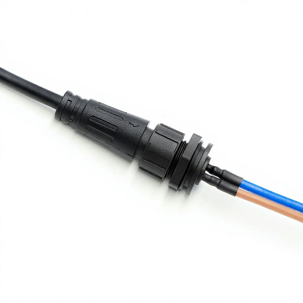 M12 2 4 Pin Lock Panel Terminal Electric Vehicle Water Purifier Male Female Plug Socket Connector
