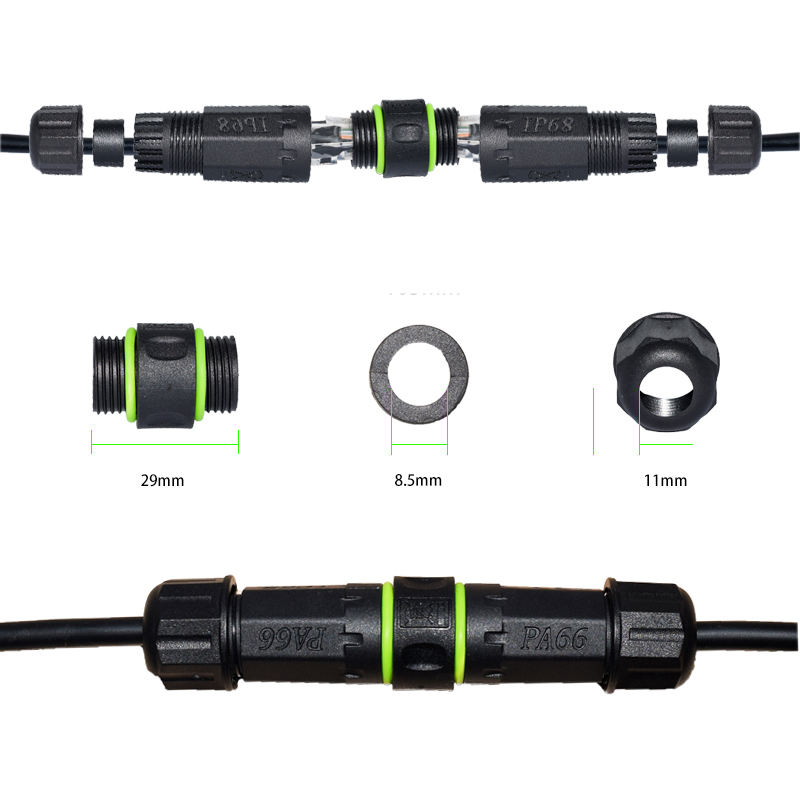 IP68 Waterproof RJ45 CAT6 STP Female Jack Outdoor CCTV Ethernet Coupler Industrial Marine Connectors