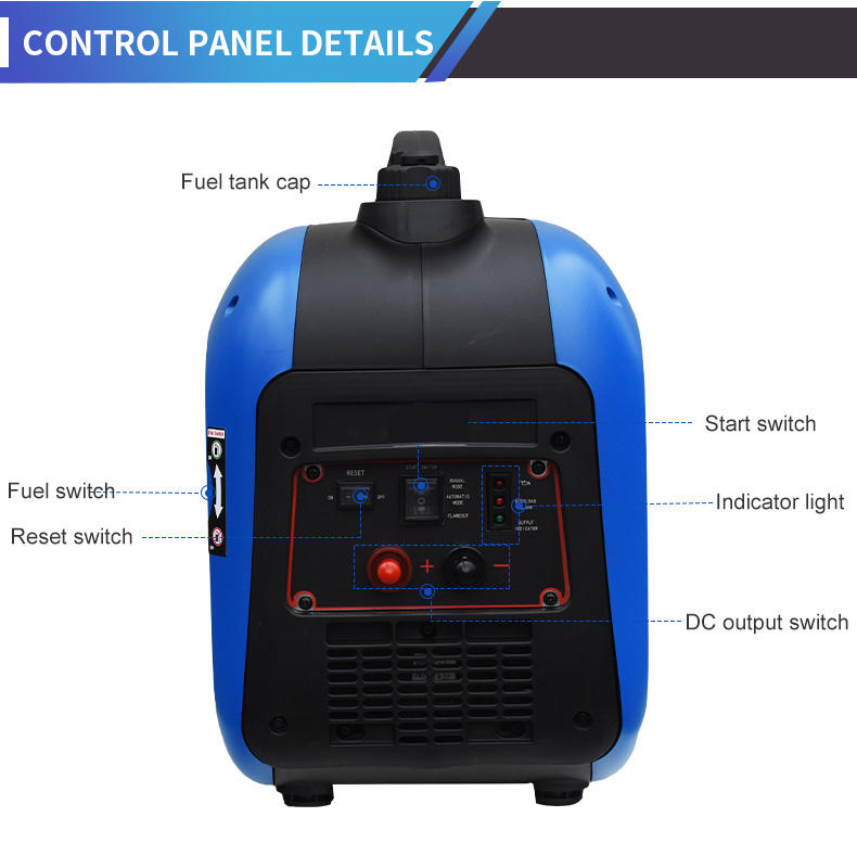 24V Silent DC Inverter Generator 7L H3000i-D 12V 48V 60V 72V 3000KW Factory Directly Sale Customized