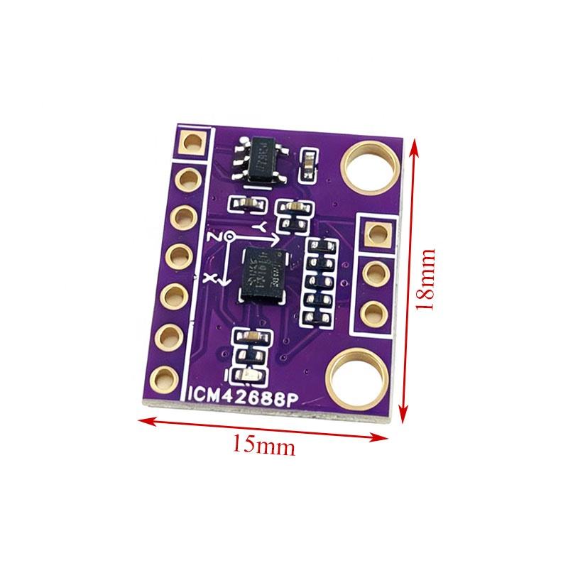 ICM42688 6-Axis Attitude Sensor Module - Gyroscope and Accelerometer IMU I2C 3.3V5V Supply 6-DOF IMU