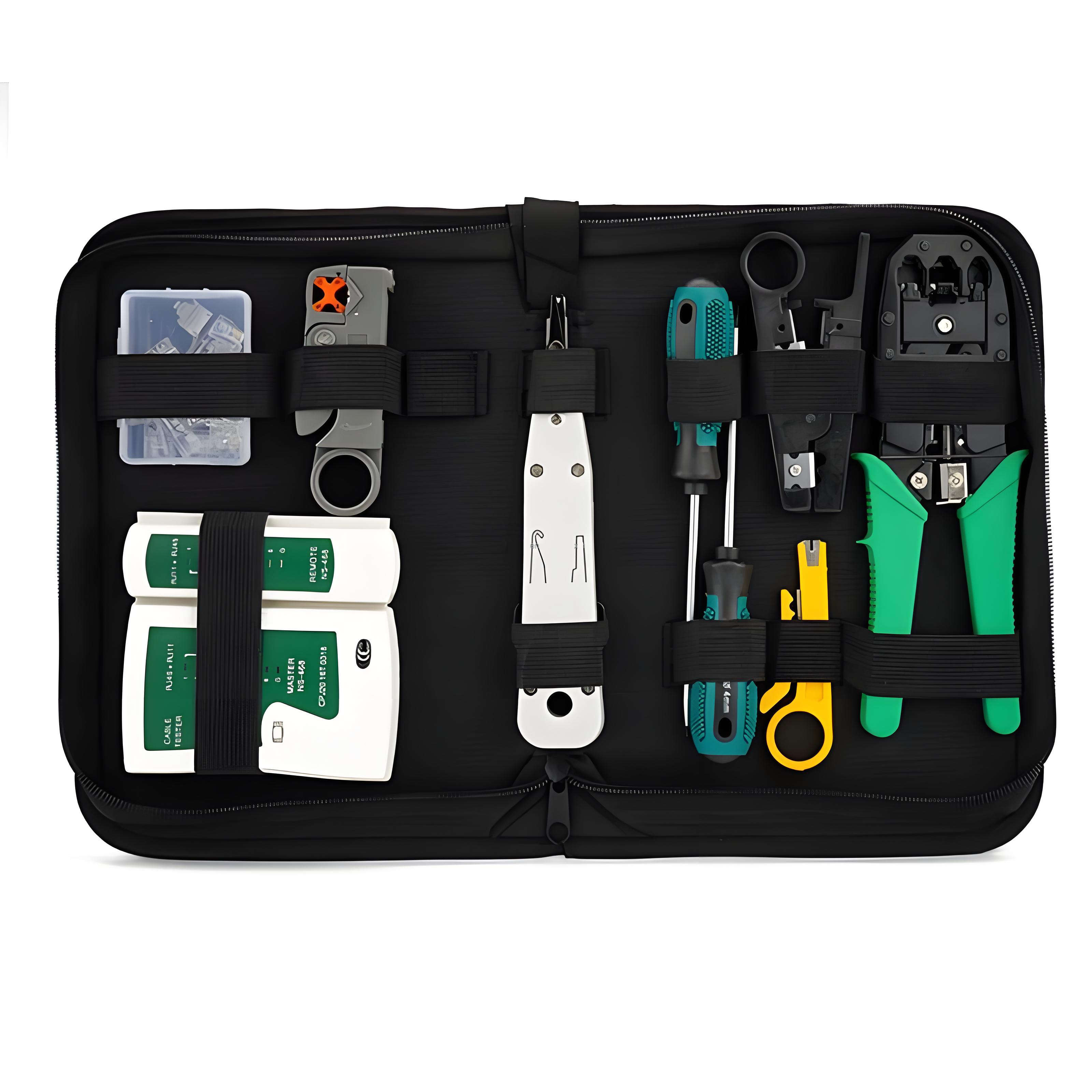 Network Tel Tool Kit Crimping Tool Wire Cutter Cable Stripper Punch Knife