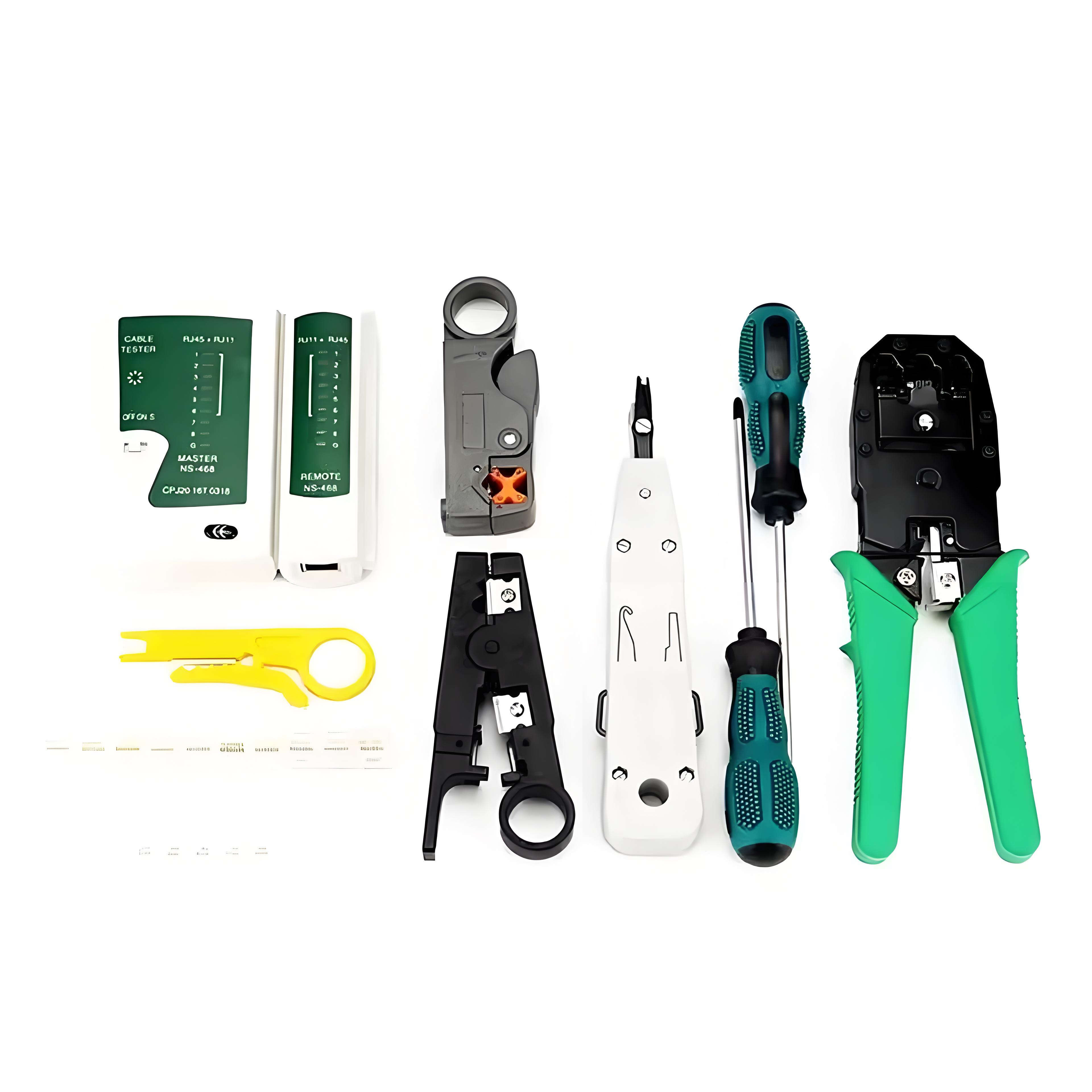 Network Tel Tool Kit Crimping Tool Wire Cutter Cable Stripper Punch Knife